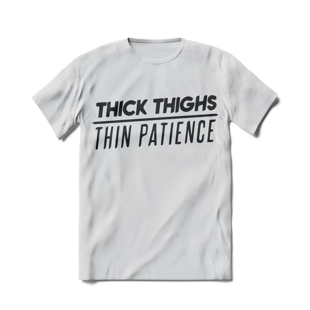 XMARTIAL Streetwear & Athletics Thick Thighs T-Shirt 4 XMARTIAL Streetwear & Athletics Thick Thighs T-Shirt