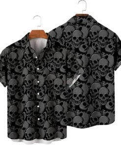 XMARTIAL Streetwear & Athletics Tight Skull Casual Shirt