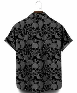 XMARTIAL Streetwear & Athletics Tight Skull Casual Shirt