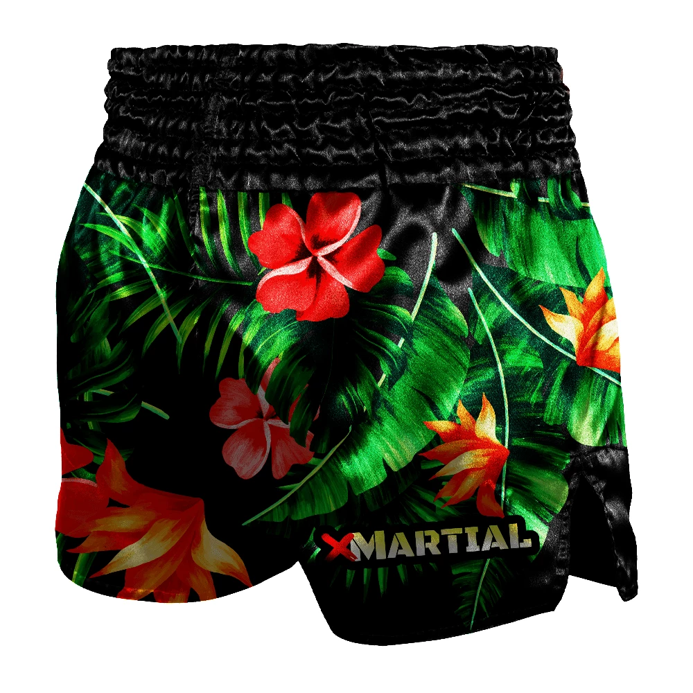 XMARTIAL Tropical Flower Muay Thai Shorts 4 XMARTIAL Tropical Flower Muay Thai Shorts