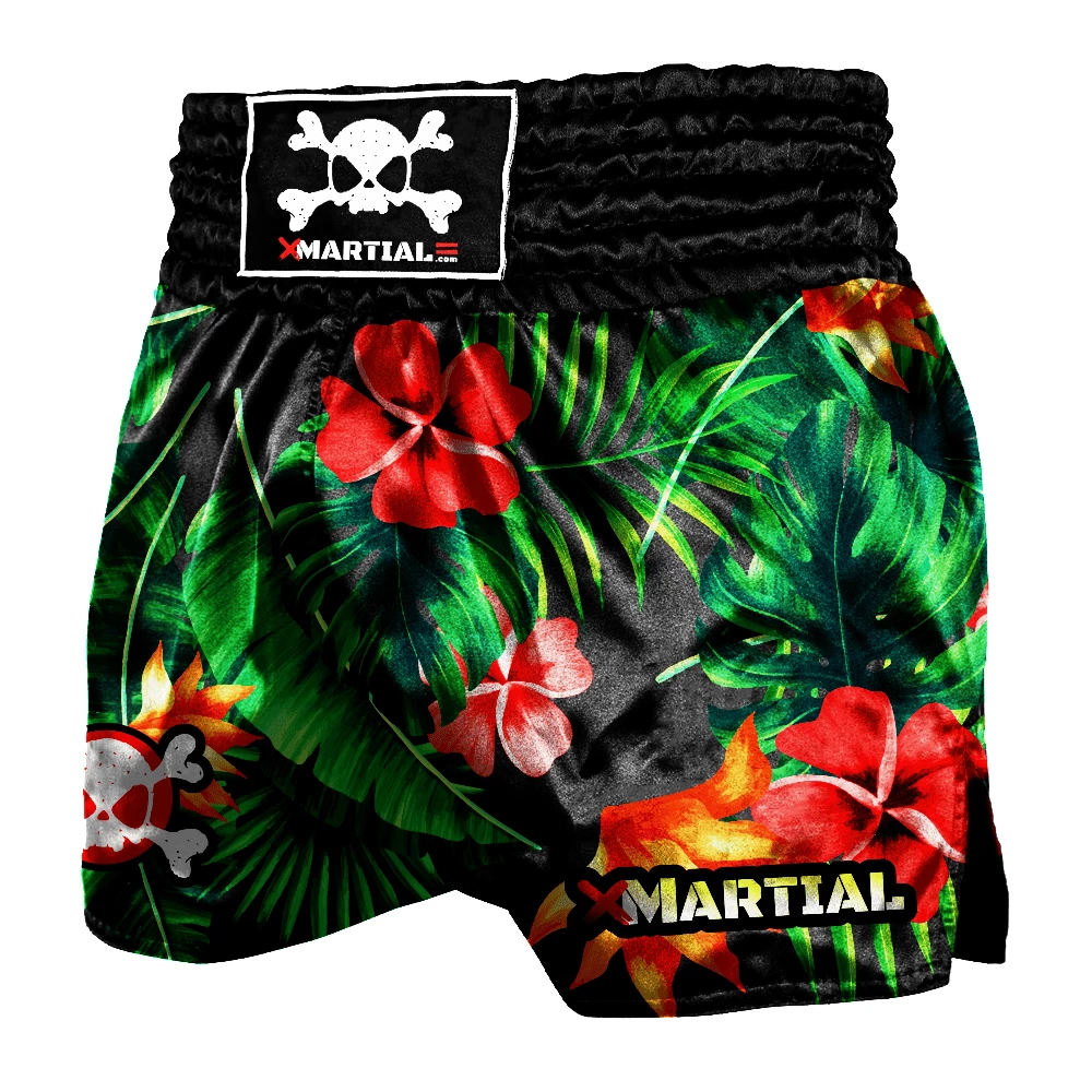 XMARTIAL Tropical Flower Muay Thai Shorts 3 XMARTIAL Tropical Flower Muay Thai Shorts