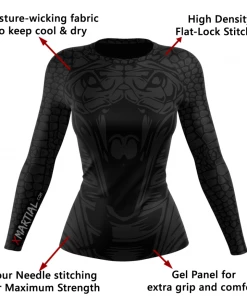 XMARTIAL Viper Women's Rash Guard Rash Guards 12 XMARTIAL Viper Women's Rash Guard Rash Guards