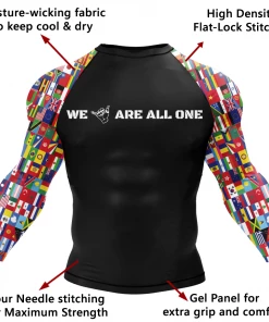 XMARTIAL We Are All One Rash Guard Rash Guards 9 XMARTIAL We Are All One Rash Guard Rash Guards