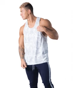XMARTIAL White Camo Beast Tank Top Streetwear & Athletics