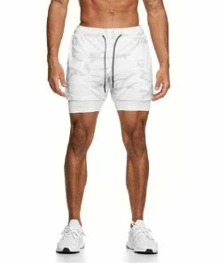 XMARTIAL White Camo Limitless 2-in-1 Shorts
