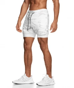 XMARTIAL White Camo Limitless 2-in-1 Shorts