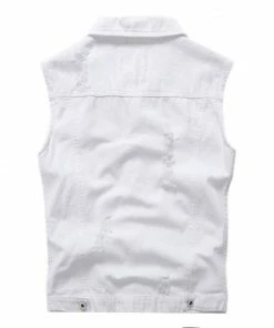 XMARTIAL White Style Denim Vest New Arrival