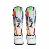 XMARTIAL White Fighter Kids Muay Thai Shin Guards 1 XMARTIAL White Fighter Kids Muay Thai Shin Guards