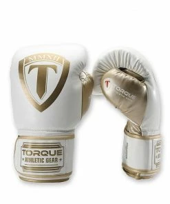XMARTIAL White Gold Striker Boxing Gloves Muay Thai Gear