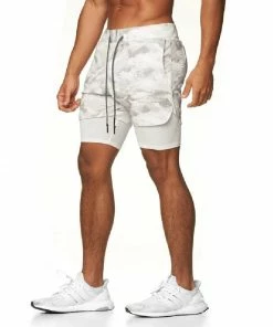 XMARTIAL White Graffiti Limitless 2-in-1 Shorts