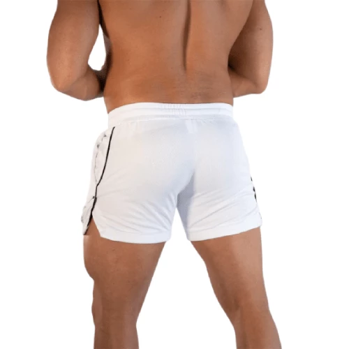 XMARTIAL White Impact Workout Shorts Streetwear & Athletics 4 XMARTIAL White Impact Workout Shorts Streetwear & Athletics