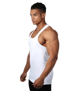 XMARTIAL Streetwear & Athletics White Gym Freak Tank Top