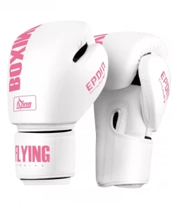 XMARTIAL Muay Thai Gear White Pink Hunter Muay Thai Boxing Gloves