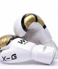 XMARTIAL White Punch After Punch Boxing Gloves Muay Thai Gear