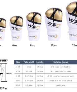 XMARTIAL White Punch After Punch Boxing Gloves Muay Thai Gear