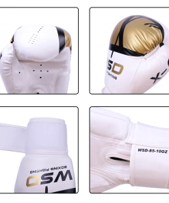 XMARTIAL White Punch After Punch Boxing Gloves Muay Thai Gear