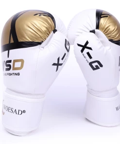 XMARTIAL White Punch After Punch Boxing Gloves Muay Thai Gear