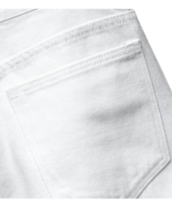 XMARTIAL New Arrival White Ripped Denim Shorts