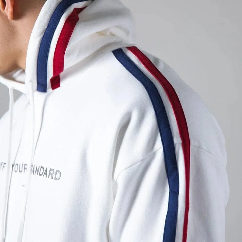 XMARTIAL White Side Striped Hoodies Joggers BJJ Gear 7 XMARTIAL White Side Striped Hoodies Joggers BJJ Gear