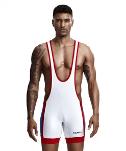 XMARTIAL White Smasher Wrestling Singlet New Arrival