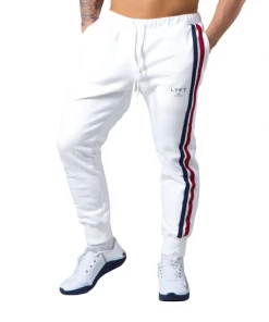 XMARTIAL Streetwear & Athletics White Striped Joggers