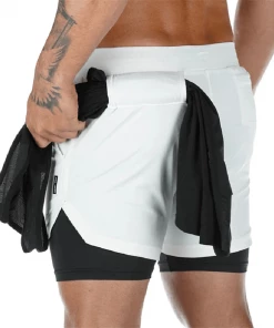 XMARTIAL White Ultra Pro 2-in-1 Shorts Less Than $35