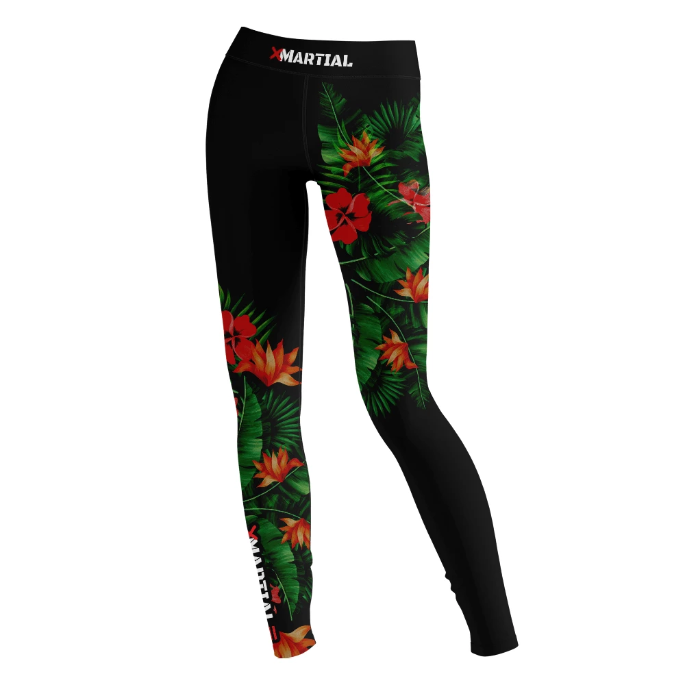 XMARTIAL Compression Pants Tropical Flower Women’s Spats 3 XMARTIAL Compression Pants Tropical Flower Women’s Spats