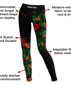 XMARTIAL Compression Pants Tropical Flower Women’s Spats