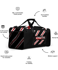 XMARTIAL New Arrival XM Stripes Duffel Bag 19 XMARTIAL New Arrival XM Stripes Duffel Bag