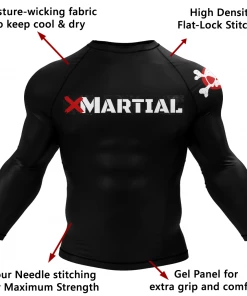 XMARTIAL Classic Rash Guard Rash Guards 12 XMARTIAL Classic Rash Guard Rash Guards