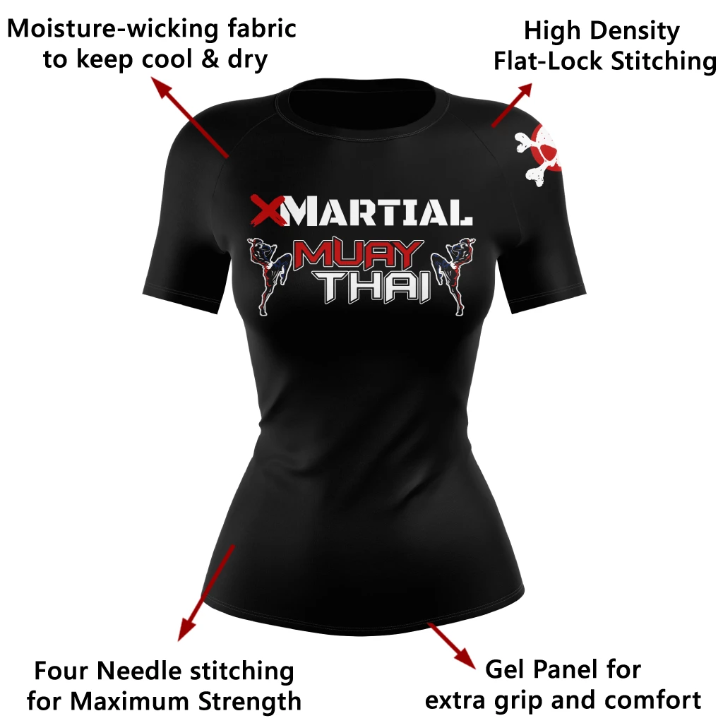 XMARTIAL Muay Thai Women’s Rash Guard 4 XMARTIAL Muay Thai Women’s Rash Guard