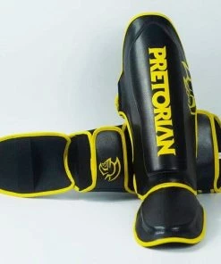 XMARTIAL Yellow Spartan Muay Thai Shin Guards