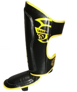 XMARTIAL Yellow Spartan Muay Thai Shin Guards
